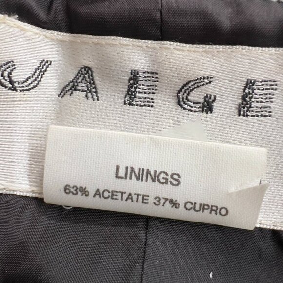 Jaeger Women's Wool Houndstooth Black/White One Button Front Long Sleeve Blazer - Picture 7 of 7